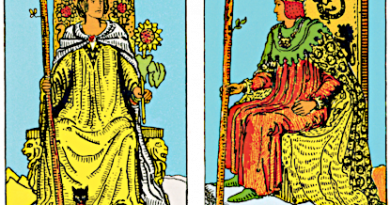 Queen and King of Wands