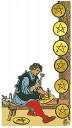 Eight of Pentacles isolated figure
